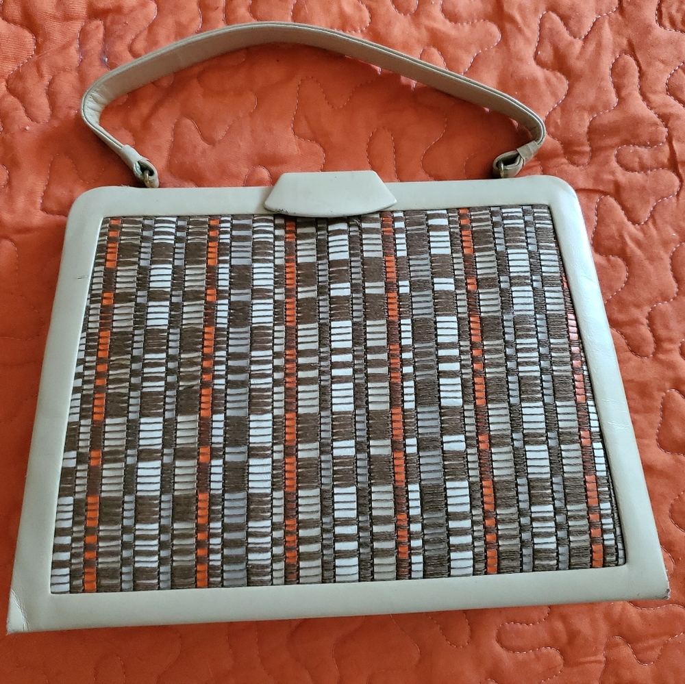 Vintage brown orange plaid not sure of the brand (darling)